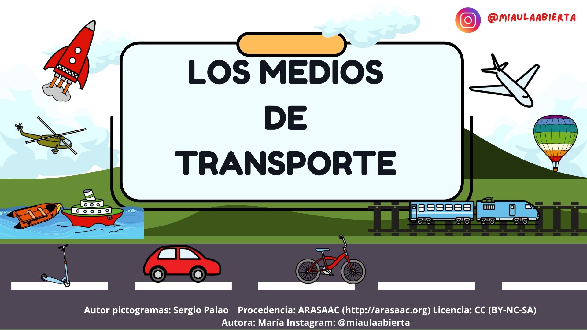 Fichas de ejercicios: Los transportes 